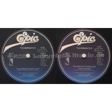 The Romantics - Talking In Your Sleep • Special Remix • 12" Vinyl Maxi • MINT - Labyrinth Music
