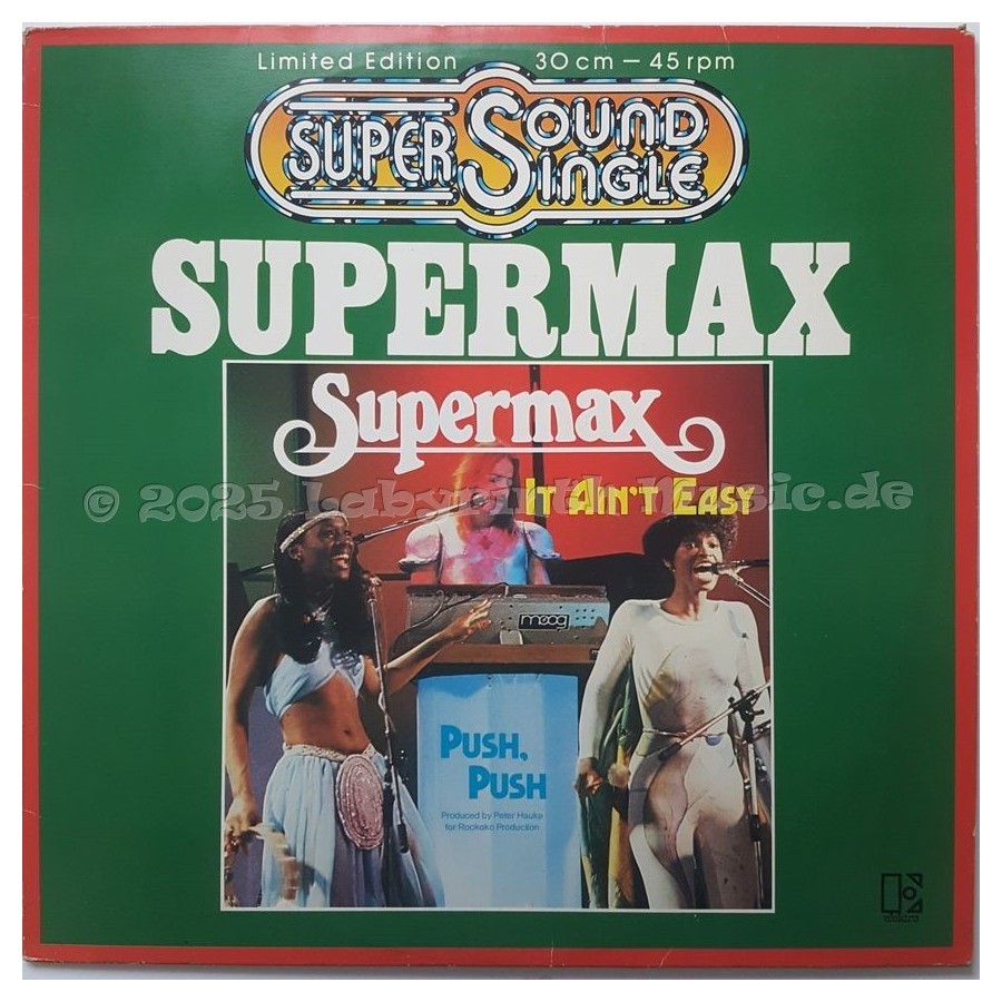 Supermax - It Ain't Easy • 12" Vinyl Maxi • EX - Labyrinth Music