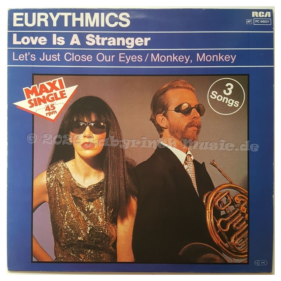 Eurythmics - Love Is A Stranger • 12" Vinyl Maxi • EX - Labyrinth Music