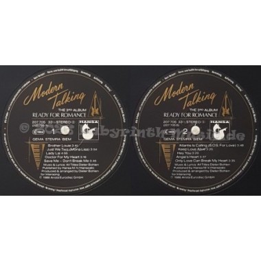 Modern Talking - Ready For Romance - The 3rd Album • 12" Vinyl LP • EX - Labyrinth Music
