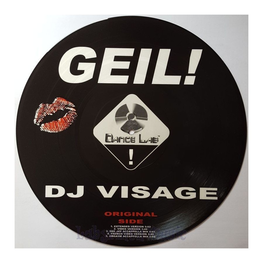DJ Visage - Geil (Let Me Be Your Sexual Healing...) • 12" Vinyl Maxi - Labyrinth Music