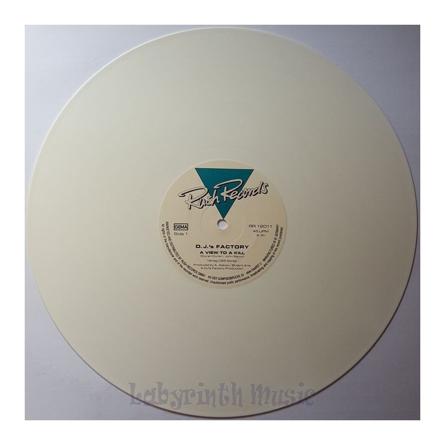 DJ's Factory - A View To A Kill • 12" Vinyl Maxi • EX - Labyrinth Music