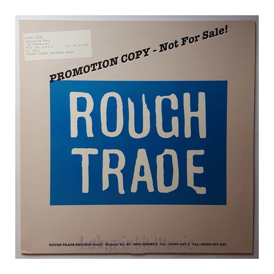 Djum Djum - Difference • 12" Vinyl Maxi • MINT - Labyrinth Music