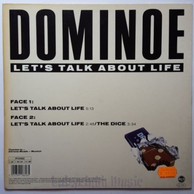 Dominoe - Let's Talk About Life • 12" Vinyl Maxi • EX - Labyrinth Music