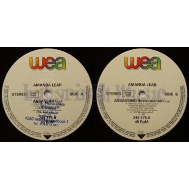 Amanda Lear - Assassino • 12" Vinyl Maxi - Labyrinth Music