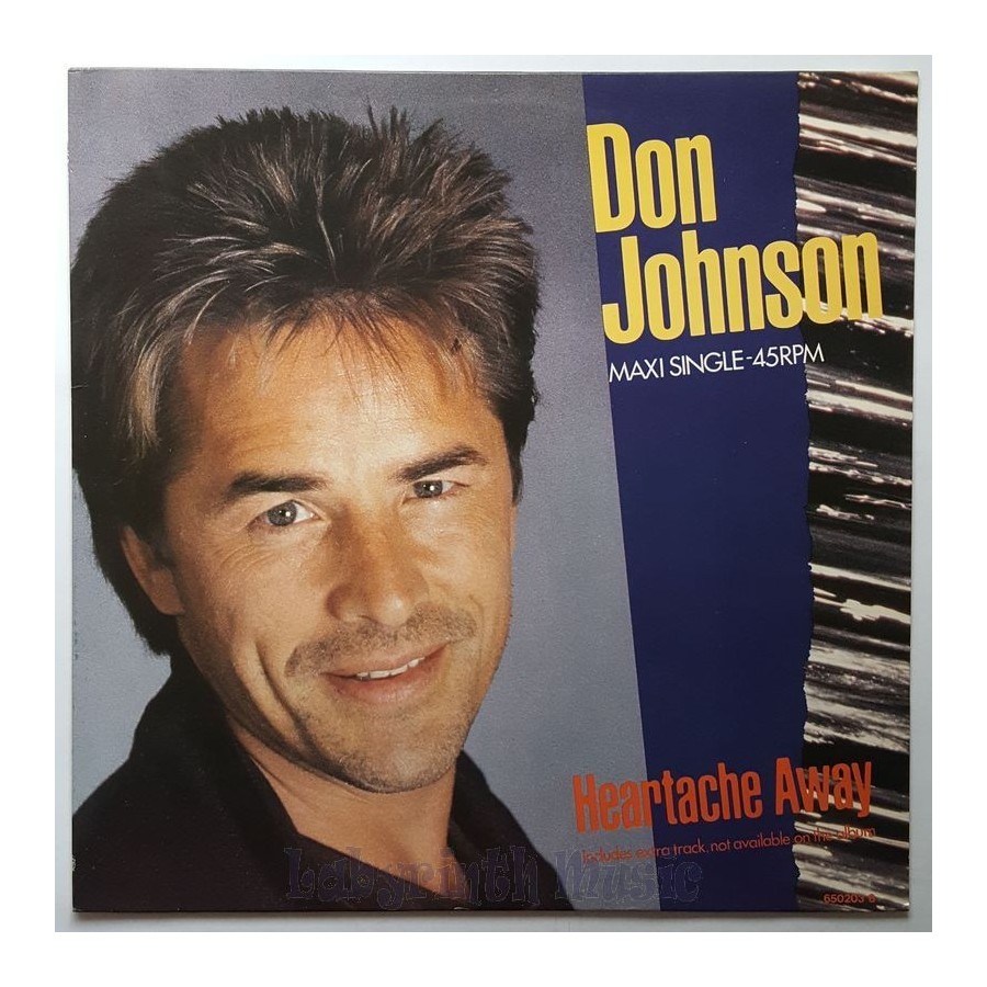Don Johnson - Heartache Away • 12" Vinyl Maxi • NM - Labyrinth Music