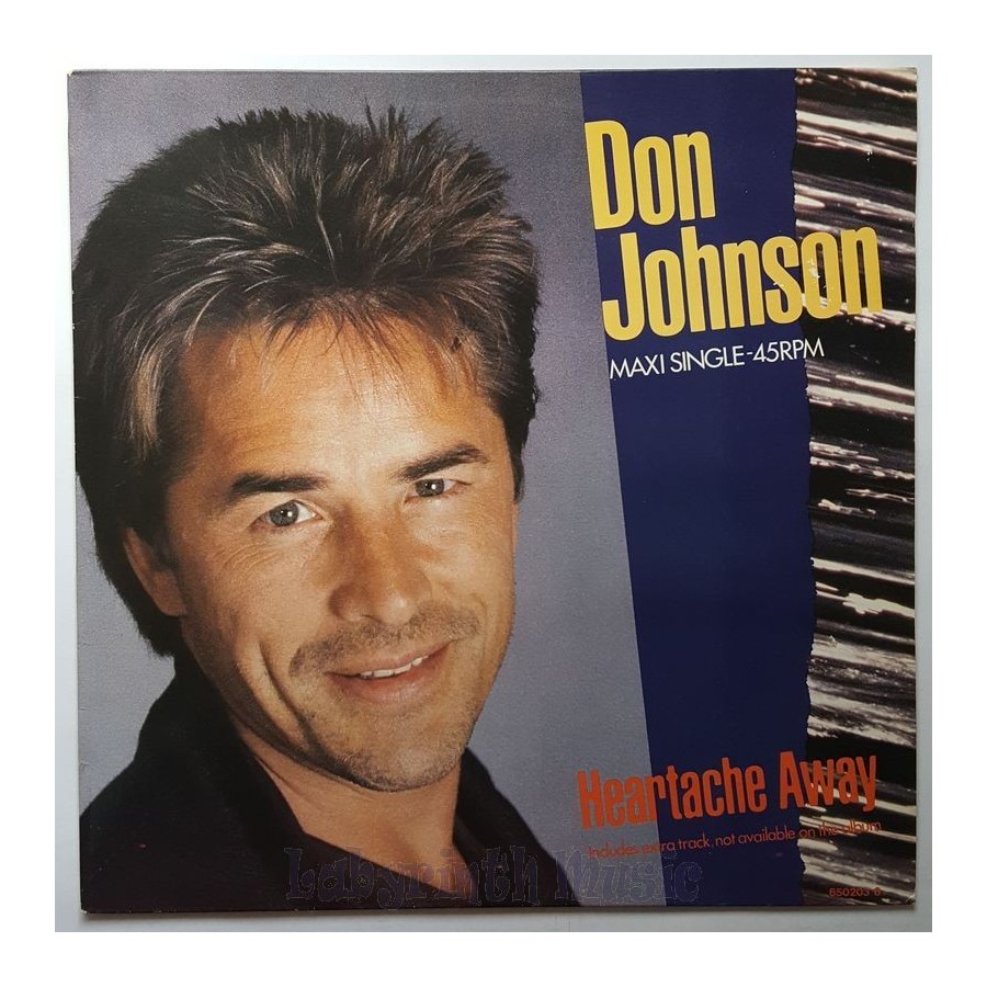 Don Johnson - Heartache Away • 12" Vinyl Maxi • EX - Labyrinth Music