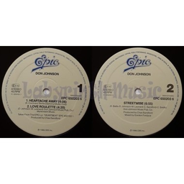 Don Johnson - Heartache Away • 12" Vinyl Maxi • EX - Labyrinth Music