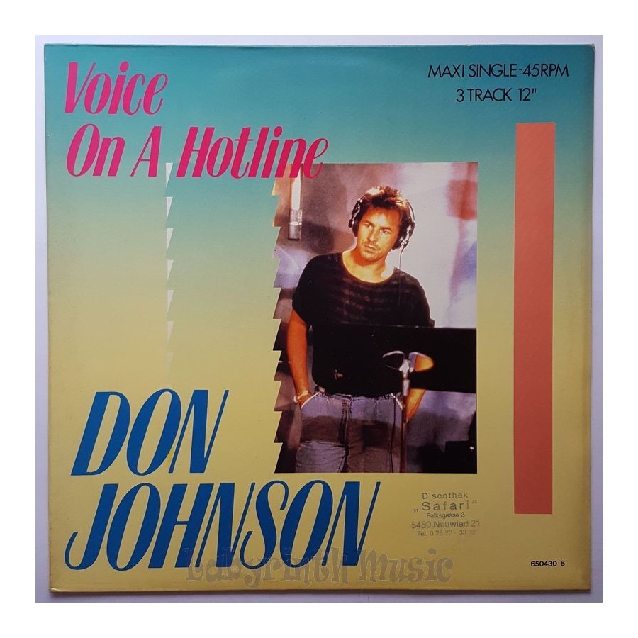 Don Johnson - Voice On A Hotline • 12" Vinyl Maxi - Labyrinth Music