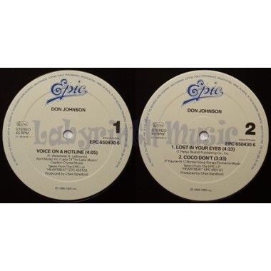 Don Johnson - Voice On A Hotline • 12" Vinyl Maxi • MINT - Labyrinth Music