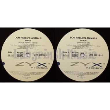 Don Pablo's Animals - Venus • The Remixes • 12" Vinyl Maxi • EX - Labyrinth Music
