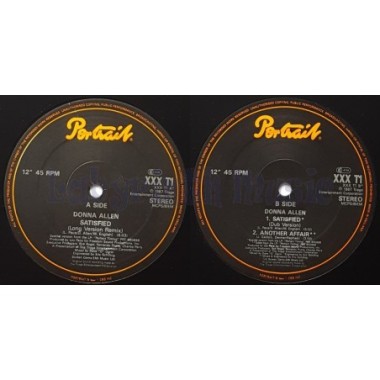 Donna Allen - Satisfied • 12" Vinyl Maxi • EX - Labyrinth Music