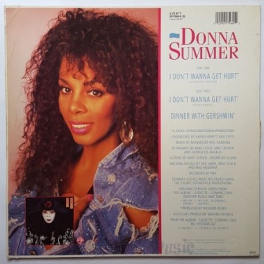 Donna Summer - I Don't Wanna Get Hurt • 12" Vinyl Maxi - Labyrinth Music