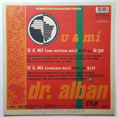 Dr. Alban - U & Mi • 12" Vinyl Maxi • MINT - Labyrinth Music