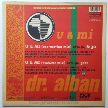 Dr. Alban - U & Mi • 12" Vinyl Maxi • EX - Labyrinth Music
