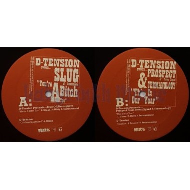 D-Tension  Presents... Slug / Prospect & Termanology - You're A Bitch Too • 12" Vinyl Maxi • NM - Labyrinth Music