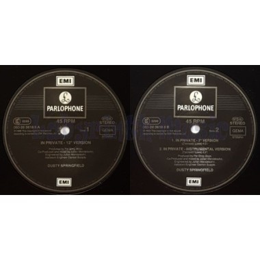 Dusty Springfield - In Private • 12" Vinyl Maxi • MINT - Labyrinth Music