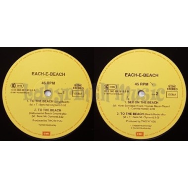 Each-E-Beach - To The Beach • 12" Vinyl Maxi - Labyrinth Music