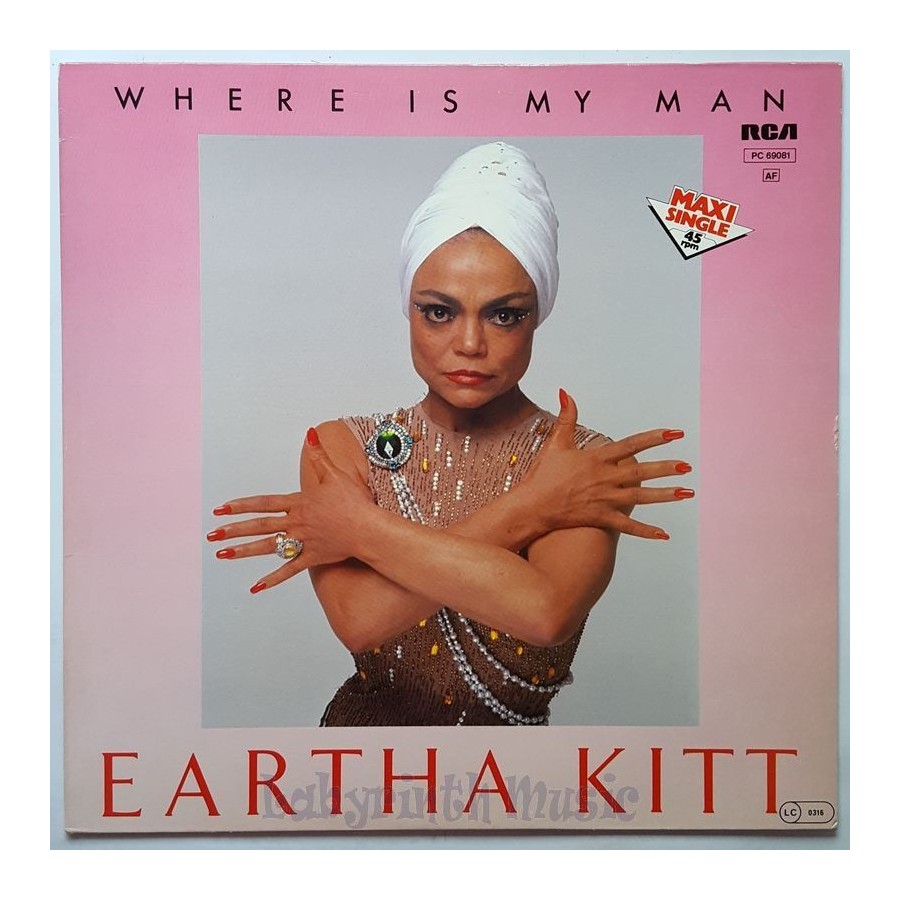Eartha Kitt - Where Is My Man • 12" Vinyl Maxi - Labyrinth Music