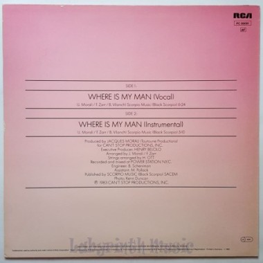 Eartha Kitt - Where Is My Man • 12" Vinyl Maxi - Labyrinth Music