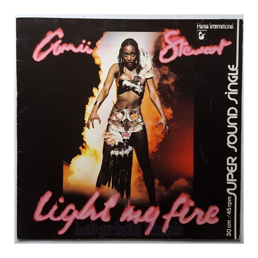 Amii Stewart - Light My Fire • 12" Vinyl Maxi - Labyrinth Music
