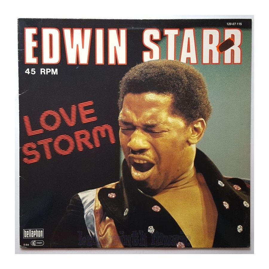 Edwin Starr - Love Storm • 12" Vinyl Maxi • EX - Labyrinth Music