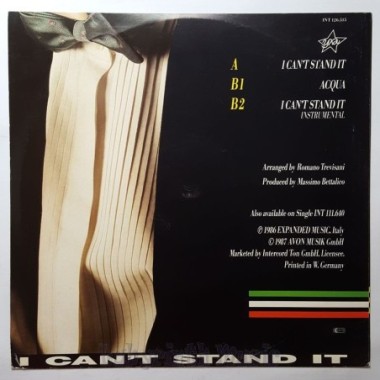Elite - I Can't Stand It • 12" Vinyl Maxi • EX - Labyrinth Music