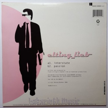 Elting Lieb - Interstate • 12" Vinyl Maxi • EX - Labyrinth Music