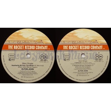 Elton John - Heartache All Over The World • 12" Vinyl Maxi - Labyrinth Music
