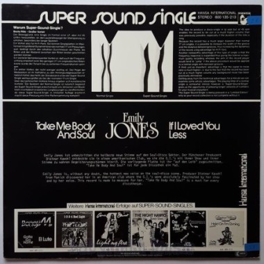 Emily Jones - Take Me Body And Soul • 12" Vinyl Maxi • NM - Labyrinth Music