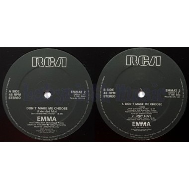 Emma - Don't Make Me Choose • 12" Vinyl Maxi • EX - Labyrinth Music