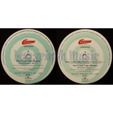 Amnesia - Don't Crack Under Pressure • 12" Vinyl Maxi • EX - Labyrinth Music