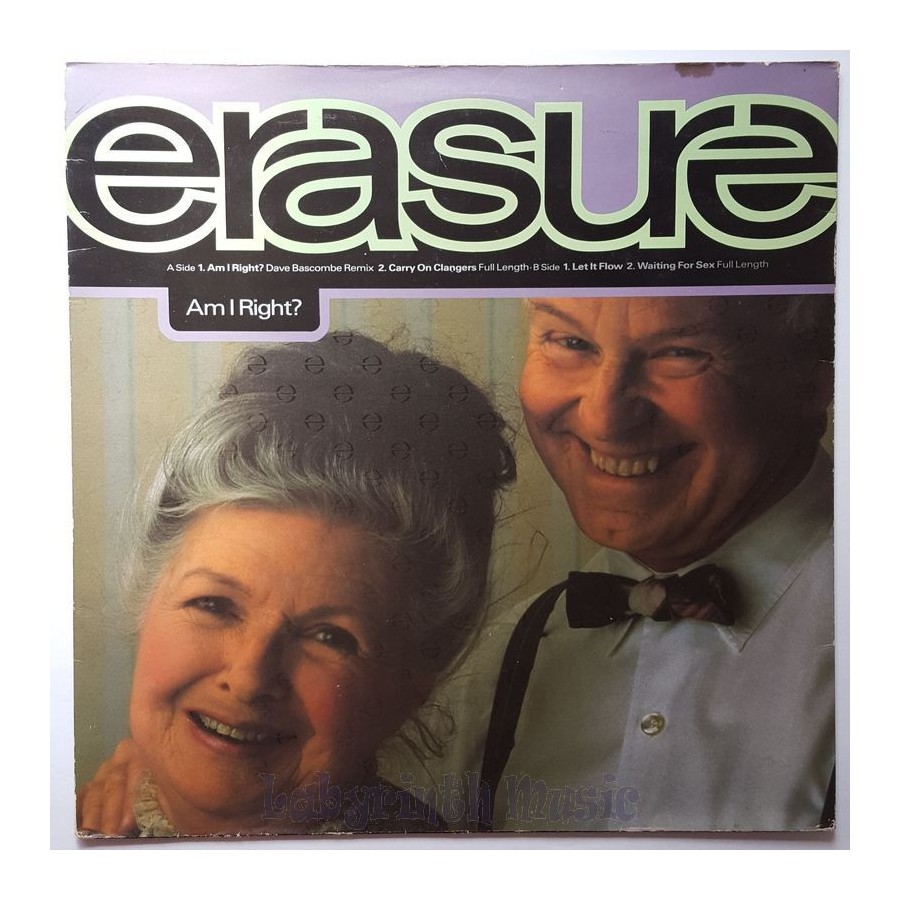 Erasure - Am I Right? • 12" Vinyl Maxi - Labyrinth Music