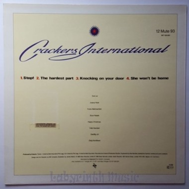 Erasure - Crackers International • 12" Vinyl Maxi • NM - Labyrinth Music