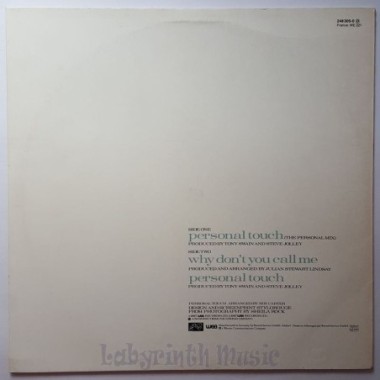Errol Brown - Personal Touch • 12" Vinyl Maxi • EX - Labyrinth Music