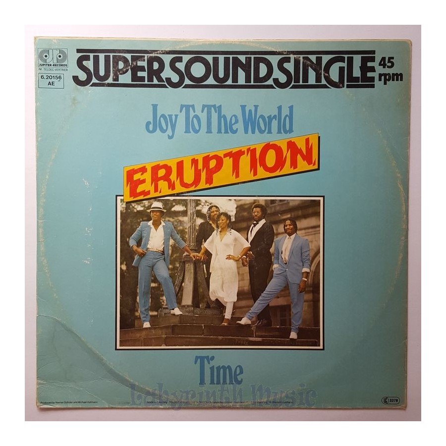 Eruption - Joy To The World • 12" Vinyl Maxi - Labyrinth Music