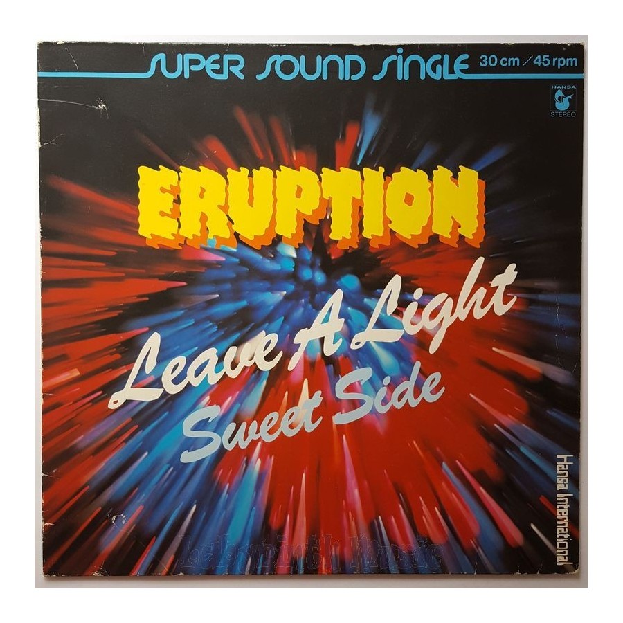 Eruption - Leave A Light • 12" Vinyl Maxi - Labyrinth Music