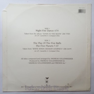 Andreas Vollenweider - Night Fire Dance • 12" Vinyl Maxi - Labyrinth Music