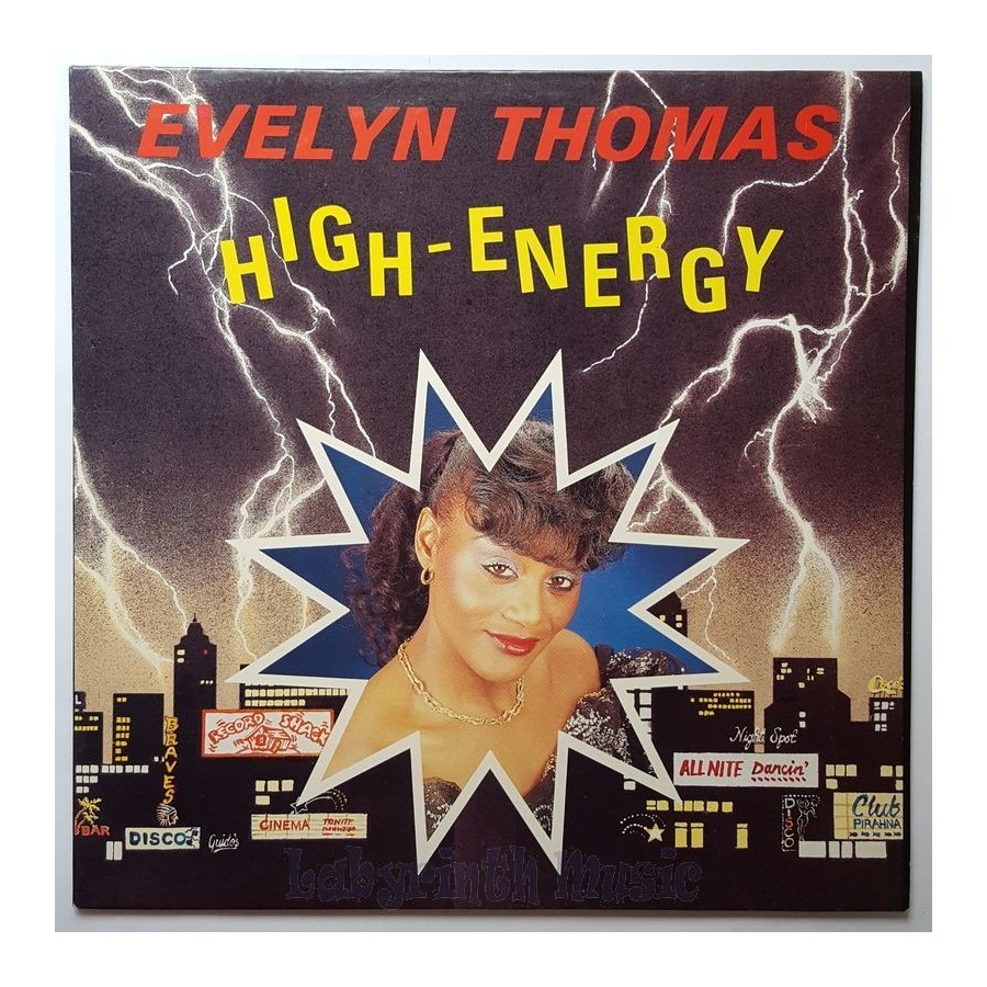 Evelyn Thomas - High Energy • 12" Vinyl Maxi • MINT - Labyrinth Music