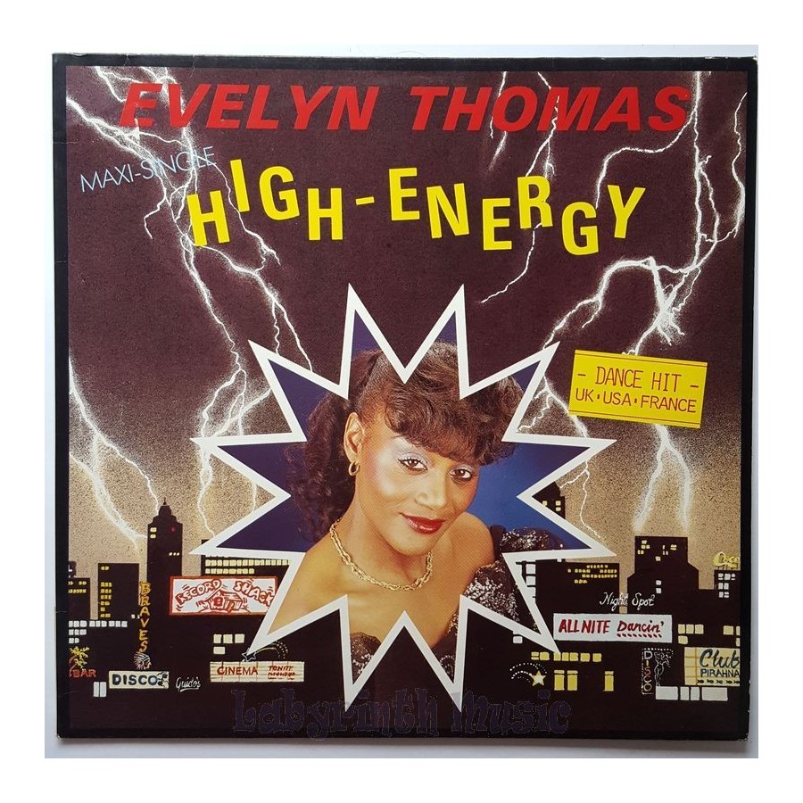 Evelyn Thomas - High Energy • 12" Vinyl Maxi • EX - Labyrinth Music