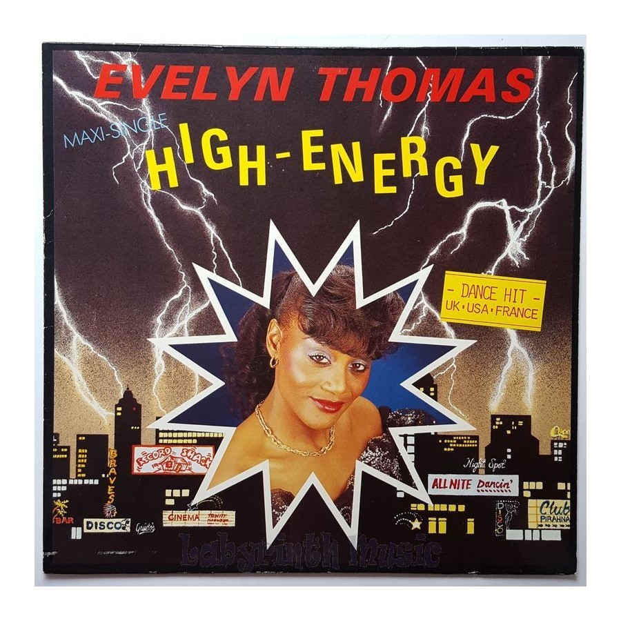 Evelyn Thomas - High Energy • 12" Vinyl Maxi • EX - Labyrinth Music