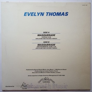 Evelyn Thomas - Masquerade • 12" Vinyl Maxi • EX - Labyrinth Music