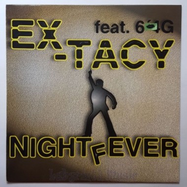 Ex-Tacy Feat. 6'4G - Night Fever • 12" Vinyl Maxi • EX - Labyrinth Music