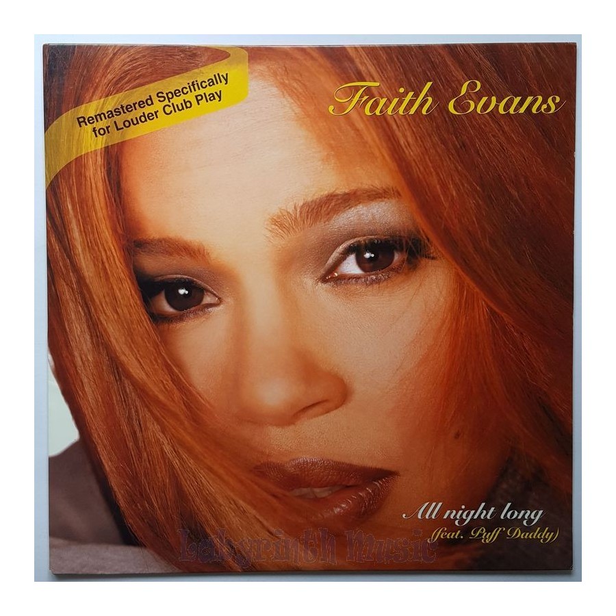 Faith Evans Feat. Puff Daddy - All Night Long • 12" Vinyl Maxi • MINT - Labyrinth Music