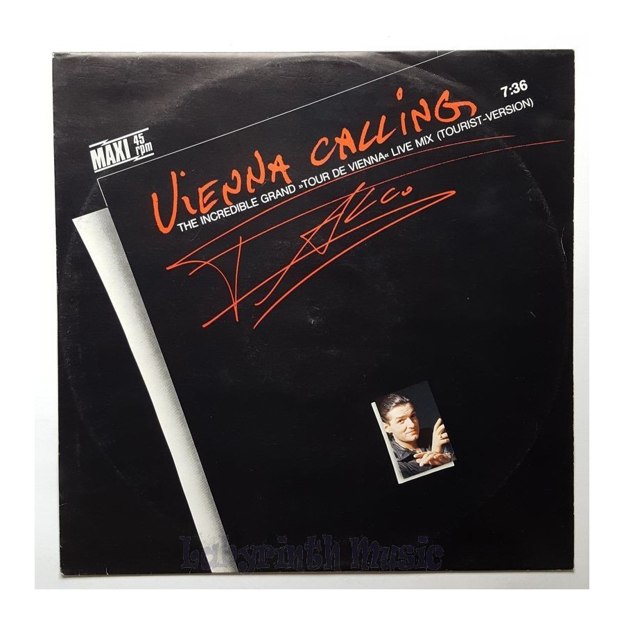 Falco - Vienna Calling • Tourist Version • 12" Vinyl Maxi - Labyrinth Music