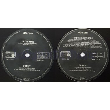 Fancy - Latin Fire • 12" Vinyl Maxi • NM - Labyrinth Music