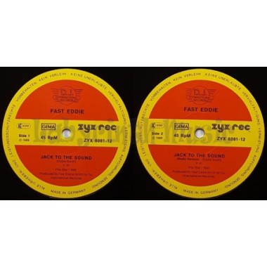 Fast Eddie - Jack To The Sound • 12" Vinyl Maxi - Labyrinth Music