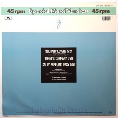 Fiat Lux - Solitary Lovers • 12" Vinyl Maxi • EX - Labyrinth Music