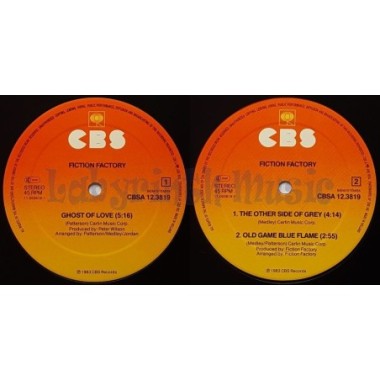 Fiction Factory - Ghost Of Love • 12" Vinyl Maxi • MINT - Labyrinth Music