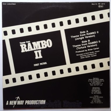 First Patrol - Theme From Rambo II • 12" Vinyl Maxi • NM - Labyrinth Music
